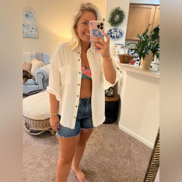 Raw Edge Button Down - Picture 8 of 8